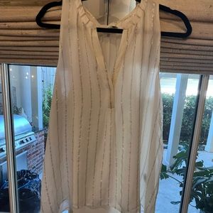 GOLD STRIPED TANK/BLOUSE